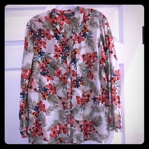 💐 Laura Ashley floral button Down blouse